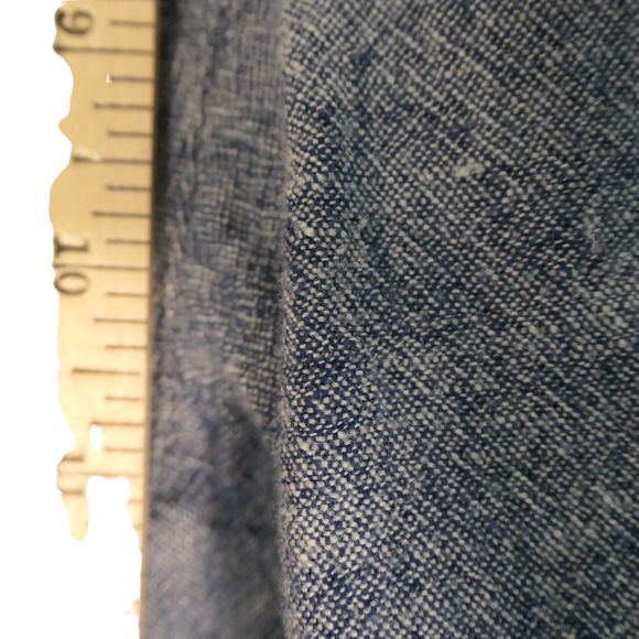 Old Navy Pants Womens L Blue Linen Blend Pull On Pockets Lightweight 34x 27 - Picture 8 of 11